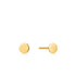 14kt Gold Disc Stud Earrings